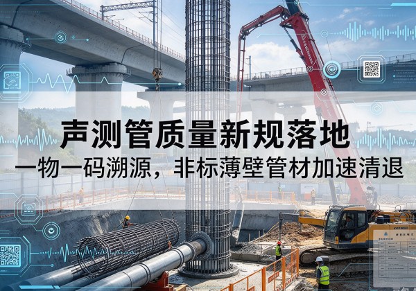 吉州声测管质量新规落地，一物一码溯源，非标薄壁管材加速清退