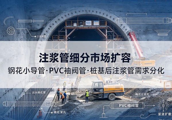 吉州注浆管细分市场扩容，隧道钢花小导管、PVC 袖阀管、桩基后注浆管需求分化